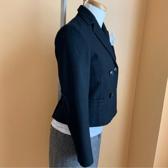 JOE FRESH Black Double Breasted Wool Blazer Size XS - Picture 2 of 16